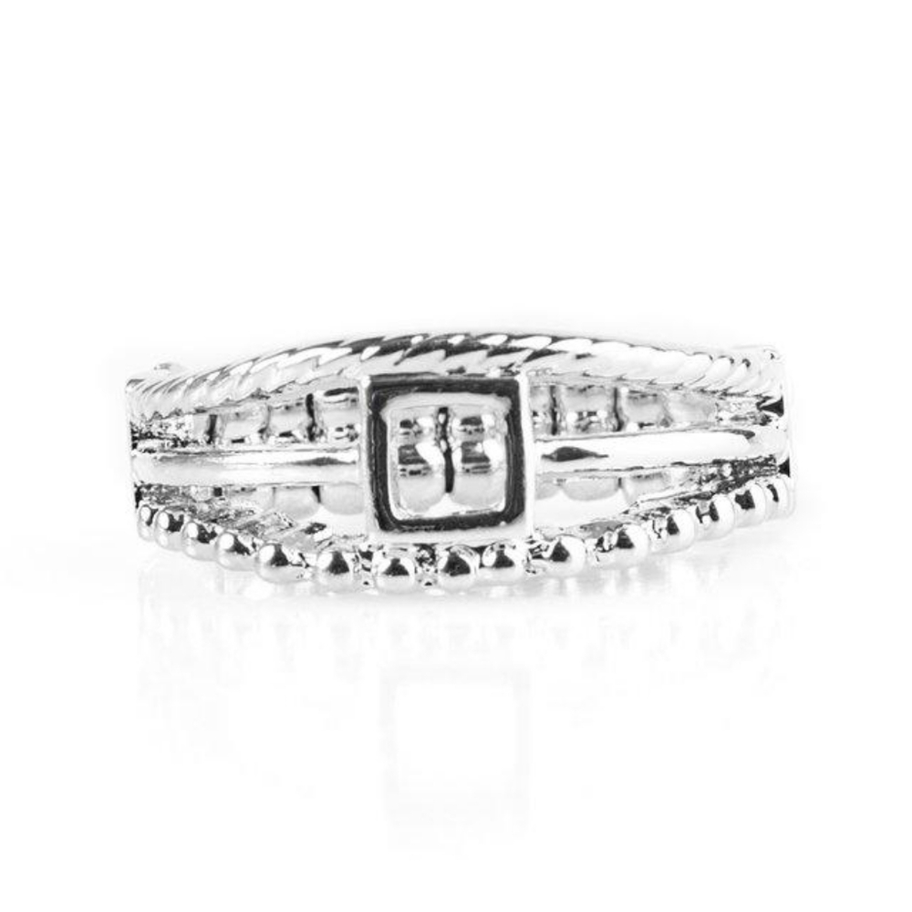 Paparazzi A Square Deal Silver Ring